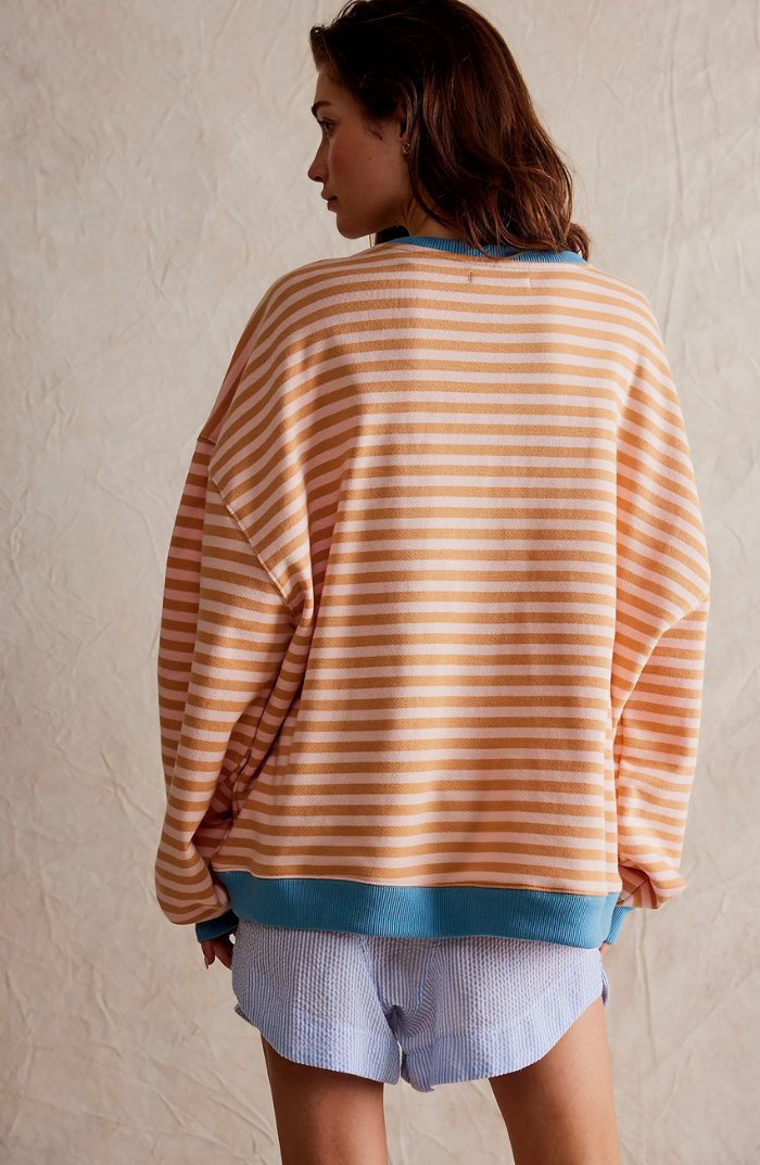 Hannah | Gestreifter Oversize-Pullover